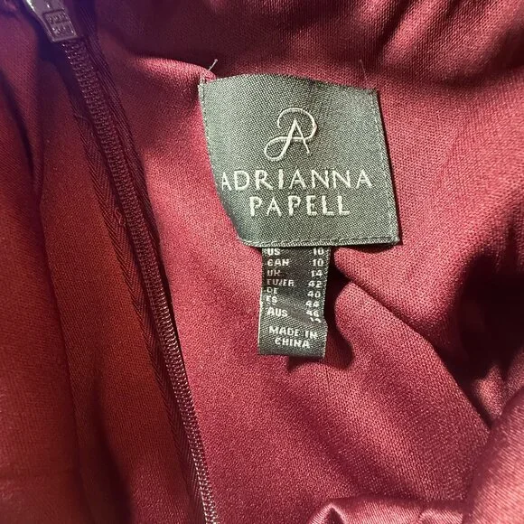 📌Adrianna Papell Rich Illusion Lace Formal - Evening -Mother Bride/ Groom Gown - Picture 15 of 16